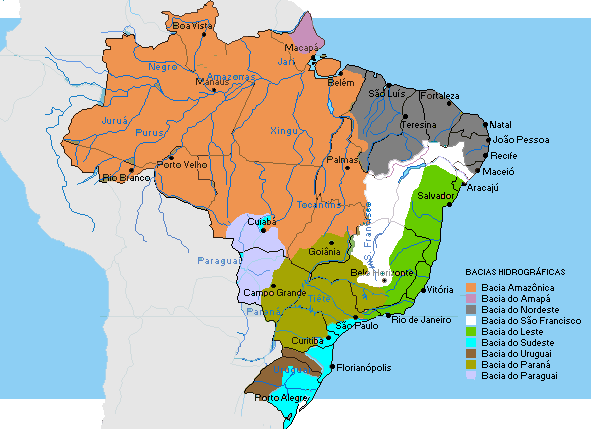 Principais Bacias Hidrográficas do Brasil