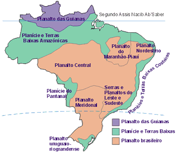 Mapas do Relevo Brasileiro - Aziz Ab’Saber