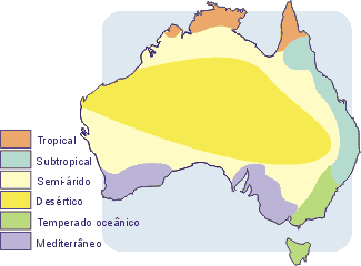 Mapa - Clima Oceania