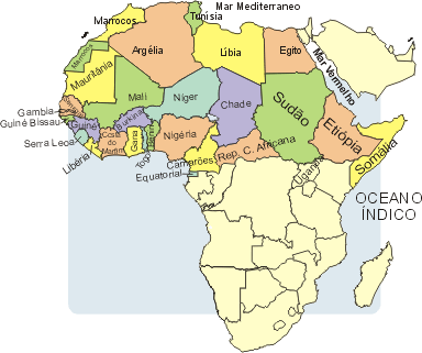 Mapa - ÁFRICA SETENTRIONAL