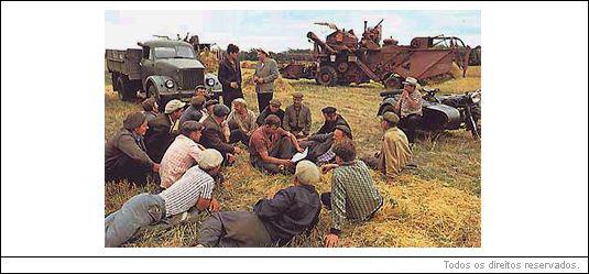 Agricultores soviéticos falam do Plano Quinquenal