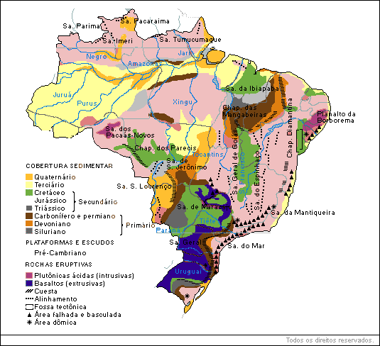 Estruturas geológicas do Brasil