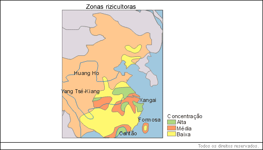 China - zonas rizicultoras