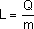 A unidade de L é dada no S.I. por J/kg