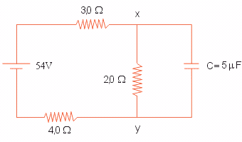  esquematizado ao lado há um capacitor