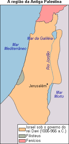 A região da antiga Palestina