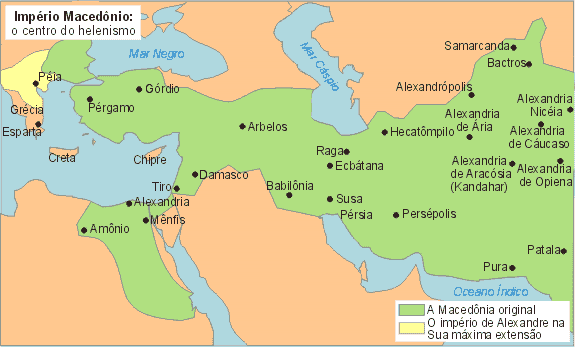 Império Macedônio - o centro do helenismo