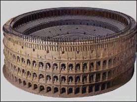 Reprodução em madeira do Coliseu