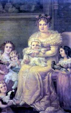 Dona Leopoldina e filhos