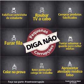 Pequenas corrupções - DIGA NÃO
